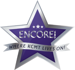 Purple and silver star logo for KCMT Encore!